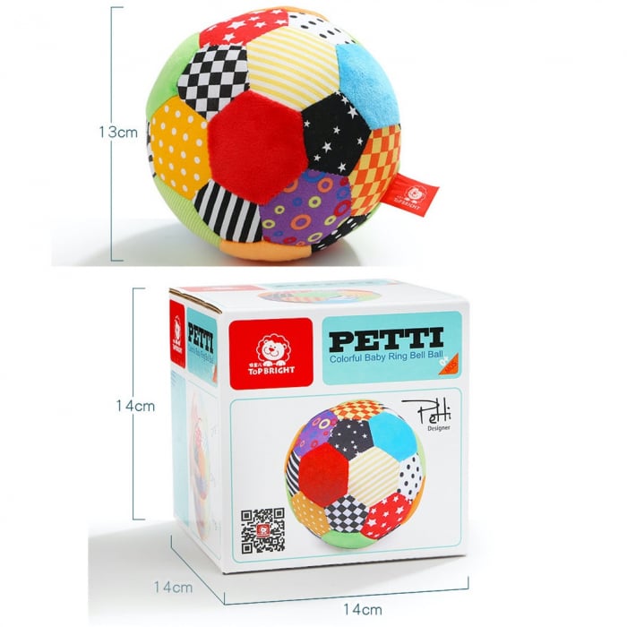 Minge senzoriala pentru bebelusi Petti, Top Bright, multicolor [4]