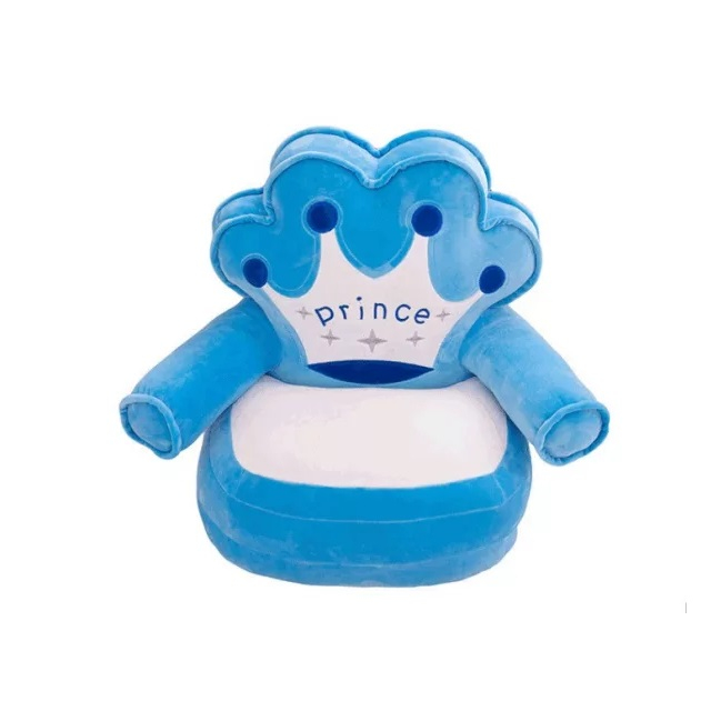 Fotoliu din plus pentru copii, Prince, alb/albastru [2]