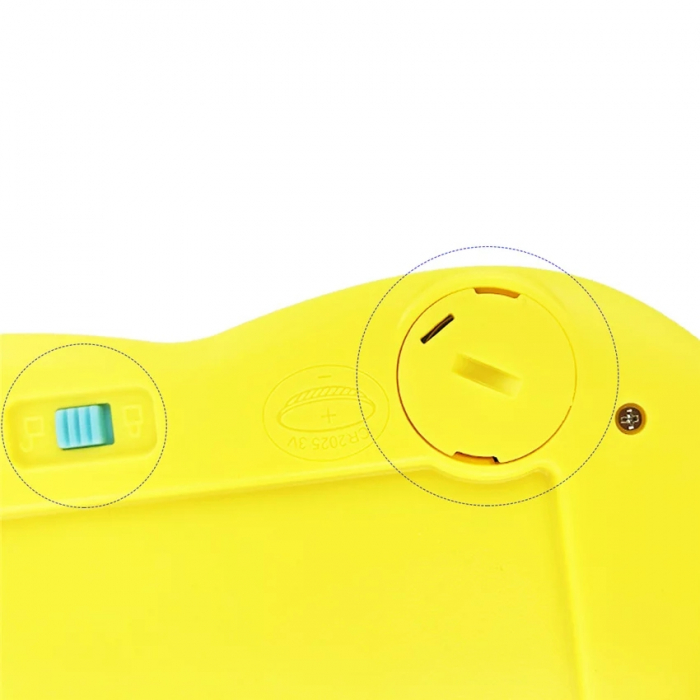 Tableta grafica LCD Dinozaur pentru notite si desene cu stergere automata 8 Inch, albastru [2]