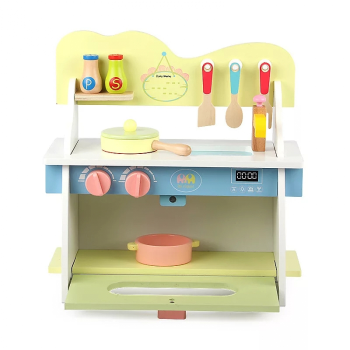 Bucatarie multifunctionala Color Kitchen din lemn cu multiple accesorii, multicolor [3]