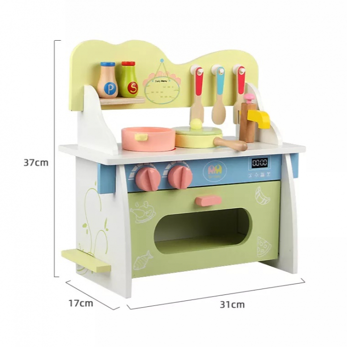Bucatarie multifunctionala Color Kitchen din lemn cu multiple accesorii, multicolor [4]