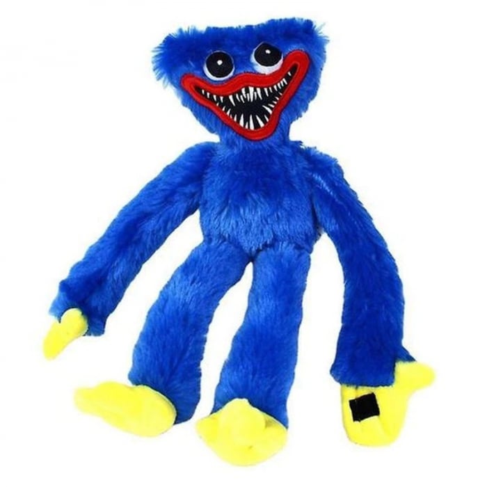 Mascota de plus Huggy Wuggy din Poppy Playtime, 40 cm, albastru [2]
