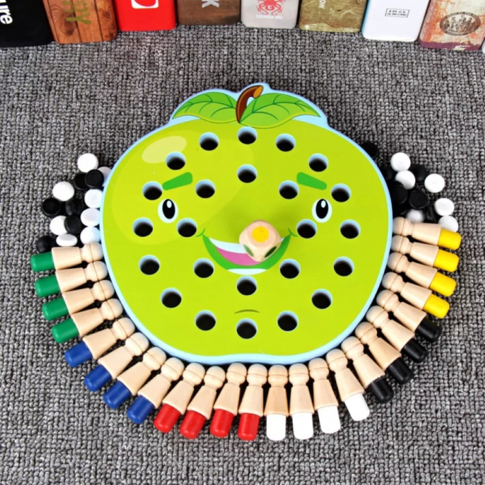 Joc Memorie si Sah din lemn 2 in 1, Memory Chess Mar, multicolor [3]