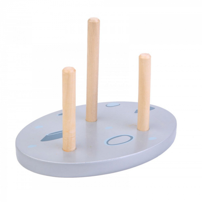 Cuburi lemn constructie Robotii Stintifici, 9 piese, multicolor [4]