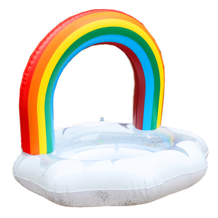 Colac de inot bebe cu arcada Curcubeu, 70 cm [5]
