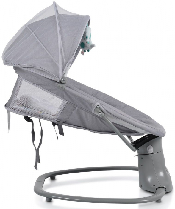 Balansoar electric 3 in 1 Mastela, bluetooth, telecomanda, gri [5]