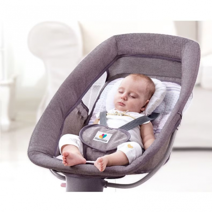 Balansoar electric 3 in 1 Mastela, bluetooth, telecomanda, roz [7]