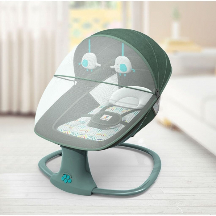 Balansoar electric 3 in 1 Mastela, bluetooth, telecomanda, verde [4]