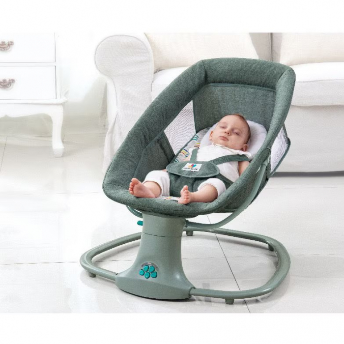 Balansoar electric 3 in 1 Mastela, bluetooth, telecomanda, verde [3]