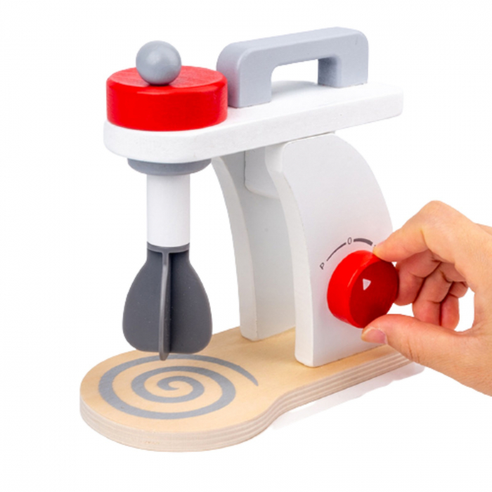 Blender din lemn cu accesorii, multicolor [2]