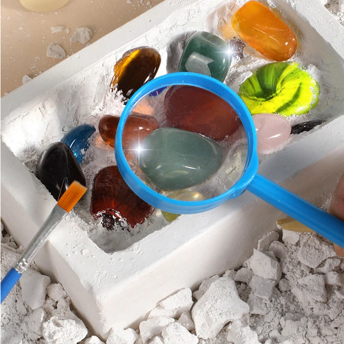 Set Arheologie descopar pietre pretioase, Gemstone Excavation Colorful Crystal [6]