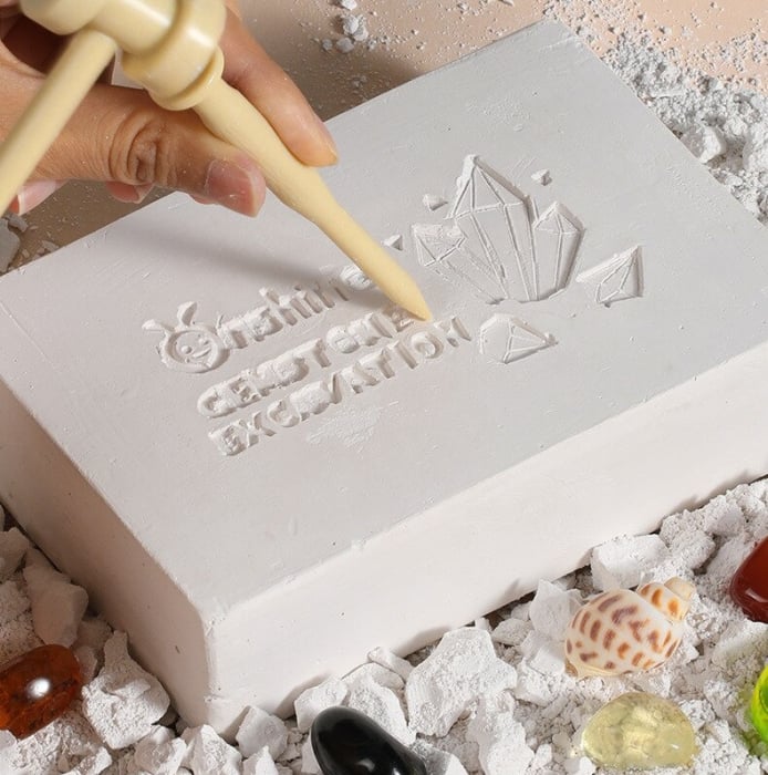 Set Arheologie descopar pietre pretioase, Gemstone Excavation Natural Ore [5]