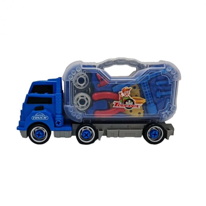 Camion Truck demontabil cu trusa de unelte, sunete si lumini, multicolor [3]