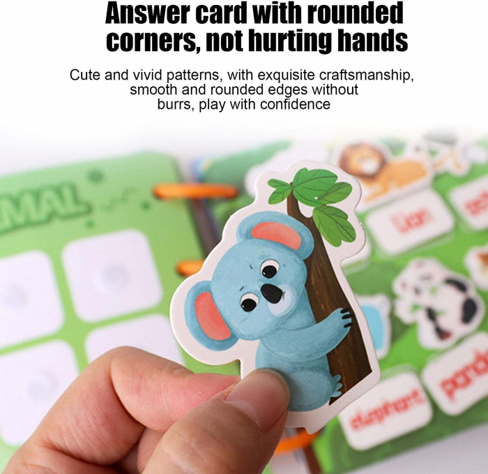 Carte educativa cu stickere reutilizabile The Busy Book, 20 pagini [3]