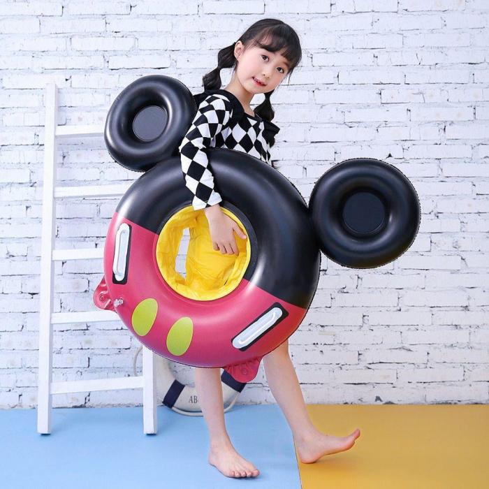 Colac cu chilotel si manere pentru bebelusi Mickey Mouse, rosu/negru [2]