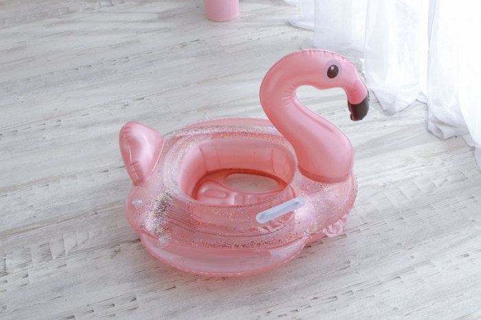 Colac de inot copii model Flamingo, 85 cm, multicolor [6]