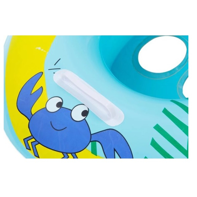 Colac de inot cu chilotel si parasolar pentru copii Crab, 1-3 ani, albastru [3]
