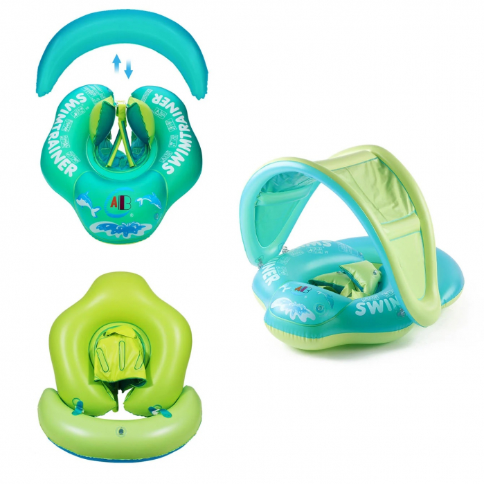 Colac gonflabil barcuta multifunctional Swimtrainer, parasolar detasabil si suport pentru copii [7]