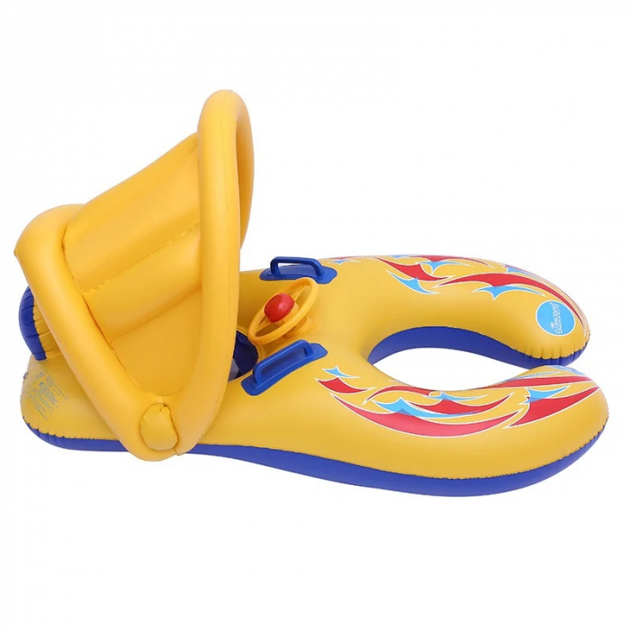 Colac gonflabil mama si copilul, parasolar detasabil si suport pentru copil [2]