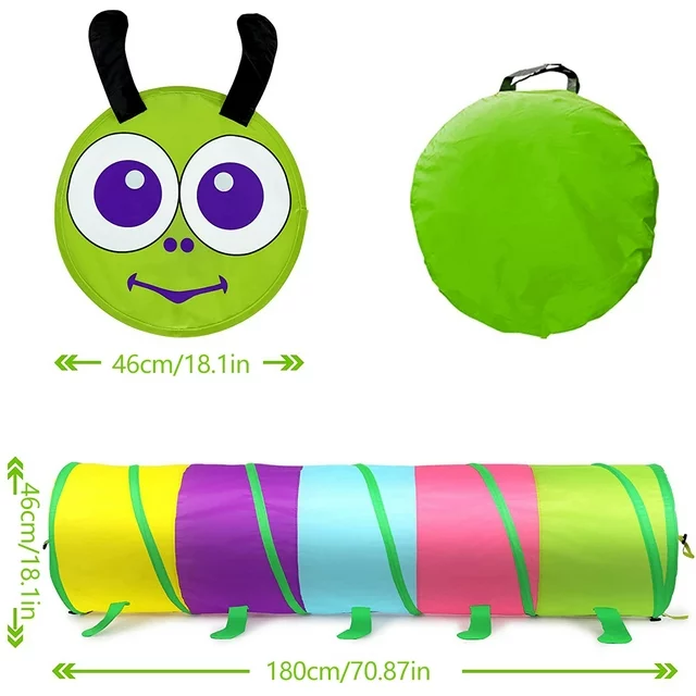 Cort de joaca tunel, Omida Colorata, multicolor [5]