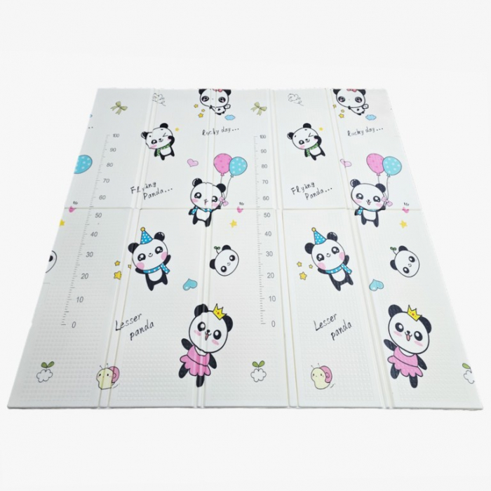 Covoras de Joaca pentru Copii Termic cu 2 Fete,  Model Ursuleți si Delfini 200x 180 cm [3]