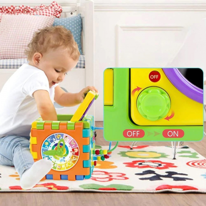 Cub interactiv muzical Play & Learn Activity, multicolor [6]