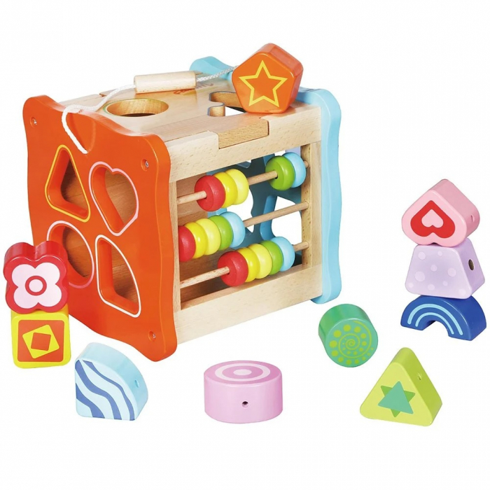 Cub Montessori cu activitati de Sortare si Snuruit Neowows, multicolor [1]