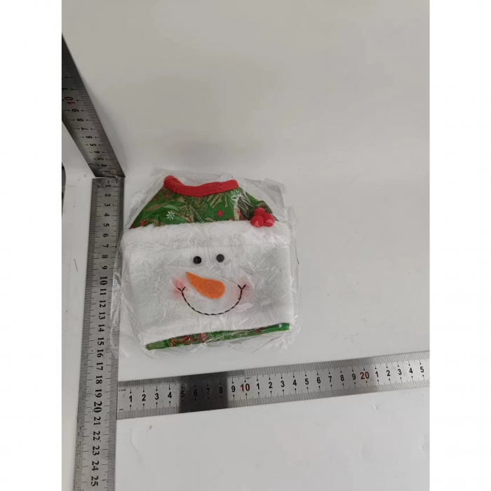 Cutie Decorativa pentru Servetele,  Model Mos Craciun , Rosu [2]