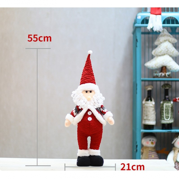 Figurina Craciun, Mos Craciun, rosu, inaltime 55 cm [4]