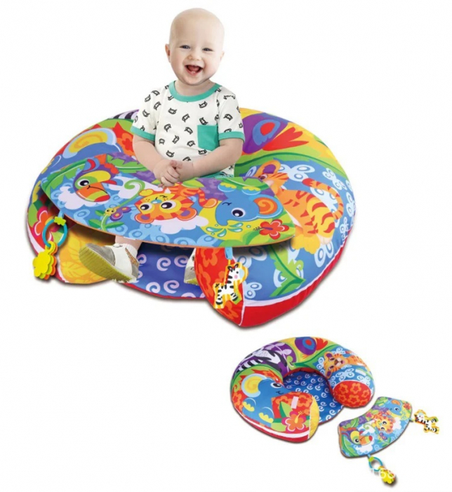 Fotoliu si Scaunel 2 in 1, Sit up and Play Nest, multicolor [2]