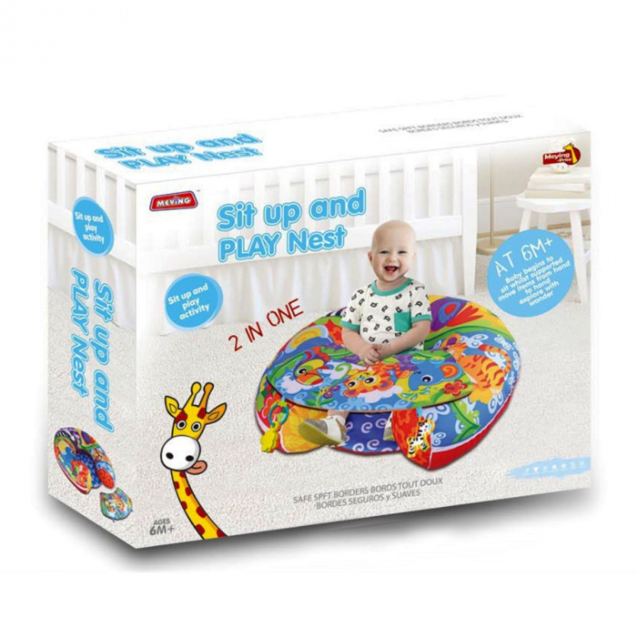 Fotoliu si Scaunel 2 in 1, Sit up and Play Nest, multicolor [3]