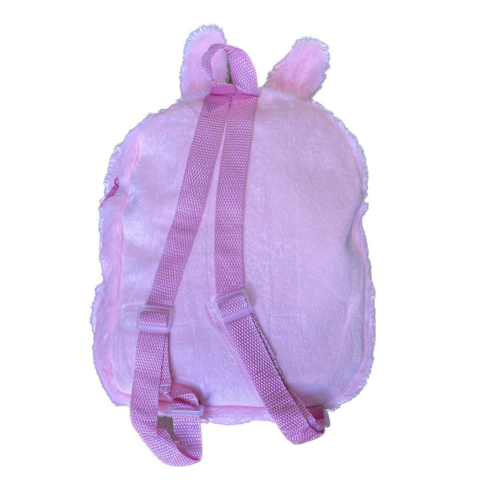 Ghiozdan din plus Iepuras Pink White, roz/alb [2]