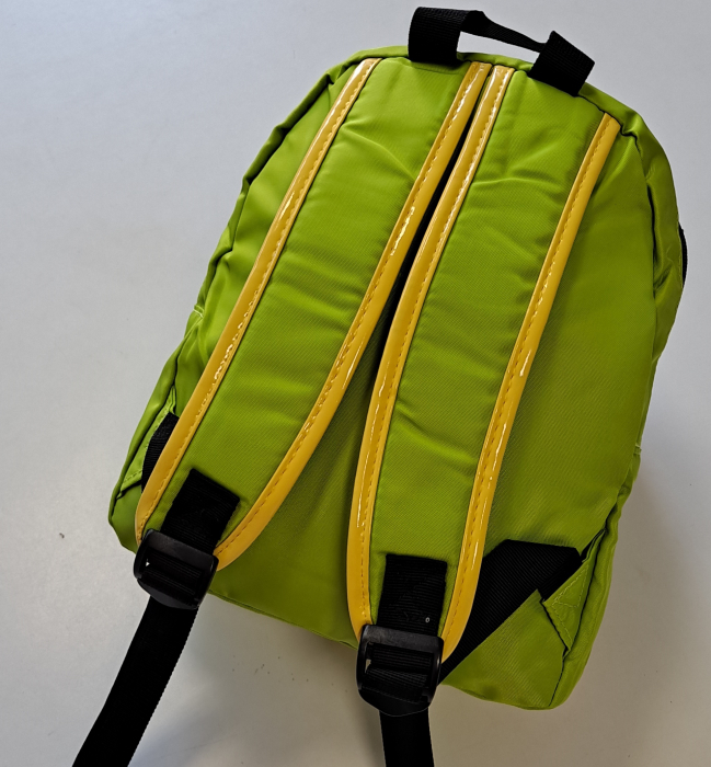 Rucsac gradinita Wisdom Bear, 2 compartimente, 30x25x10 cm, verde [5]