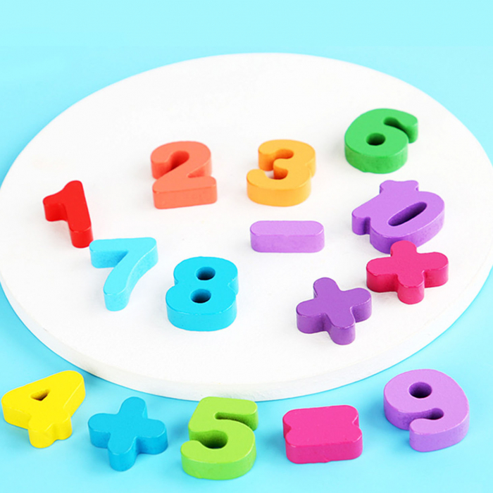 Joc logaritmic aritmetica, alfabet, puzzle, pescuit 6 in 1 Preschool Toys, multicolor [3]