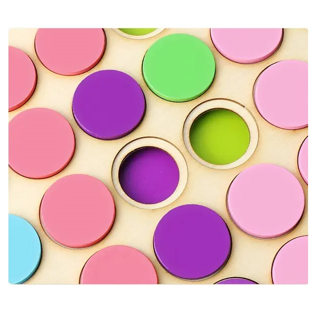 Joc creativ mozaic Clasificarea Culorilor, 20 cartonase, 36 jetoane, multicolor [6]