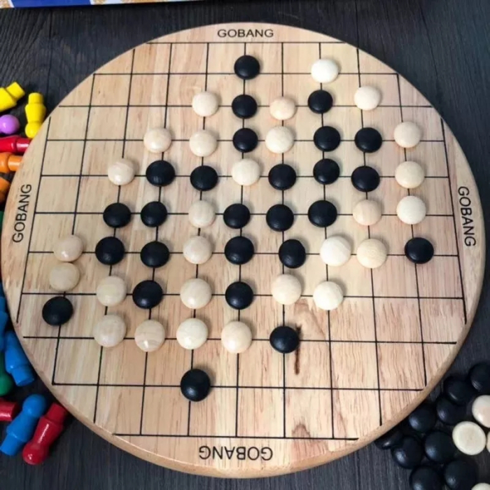 Joc de societate 2 in 1 Dame Chinezesti si Gobang, multicolor [3]