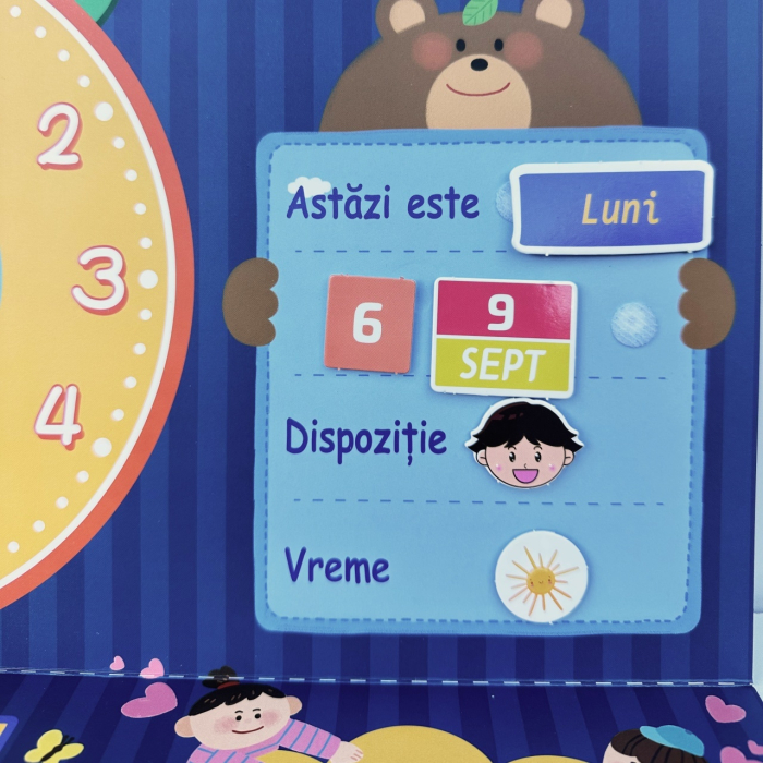 Joc educativ Calendar in limba Romana cu activitati zilnice, multicolor [4]