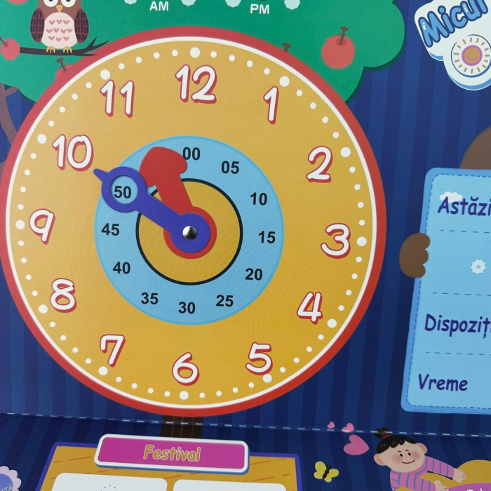 Joc educativ Calendar in limba Romana cu activitati zilnice, multicolor [5]