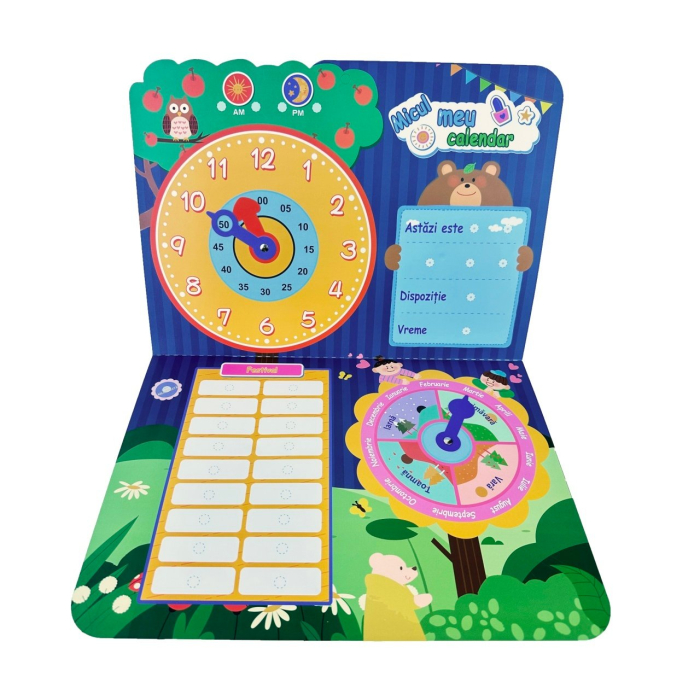 Joc educativ Calendar in limba Romana cu activitati zilnice, multicolor [3]