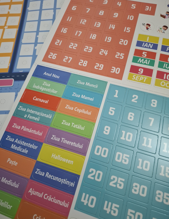 Joc educativ Calendar in limba Romana cu activitati zilnice, multicolor [3]