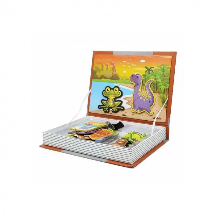 Joc educativ Carte magnetica Animal Spell, 81 piese, maro [3]