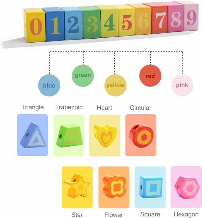 Joc educativ  de snuruit  Omiduta colorata , multicolor [3]