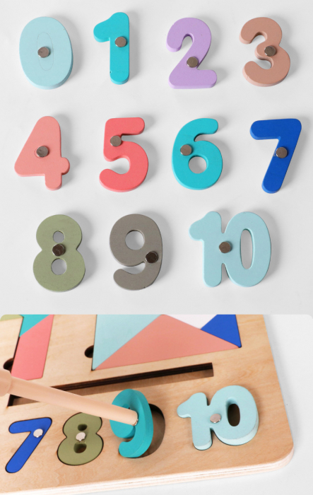 Joc educativ din lemn 5 activitati Various Puzzle Toy, multicolor [7]