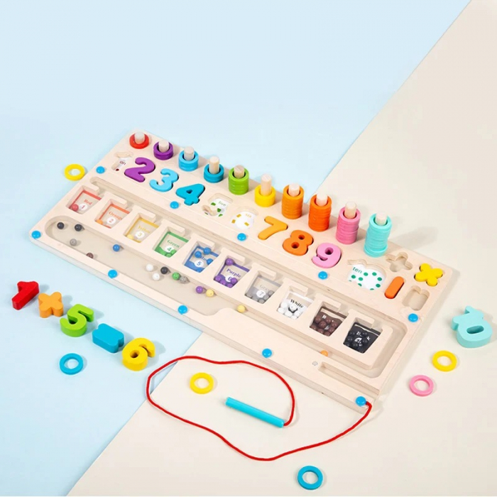 Joc educativ Logaritmic cu labirint sortare culori, multicolor [5]
