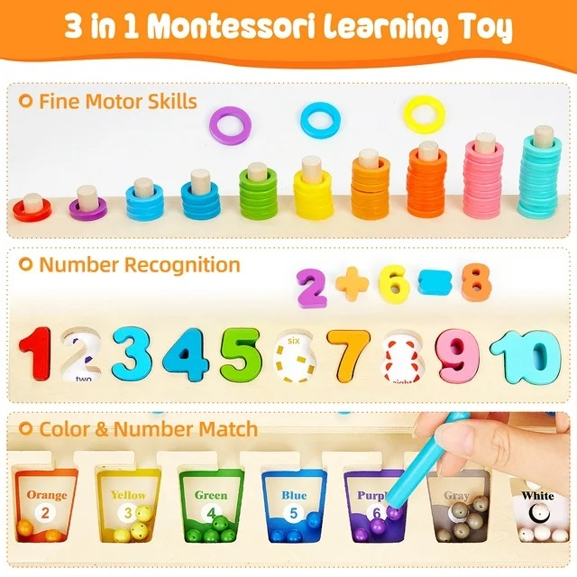 Joc educativ Logaritmic cu labirint sortare culori, multicolor [3]