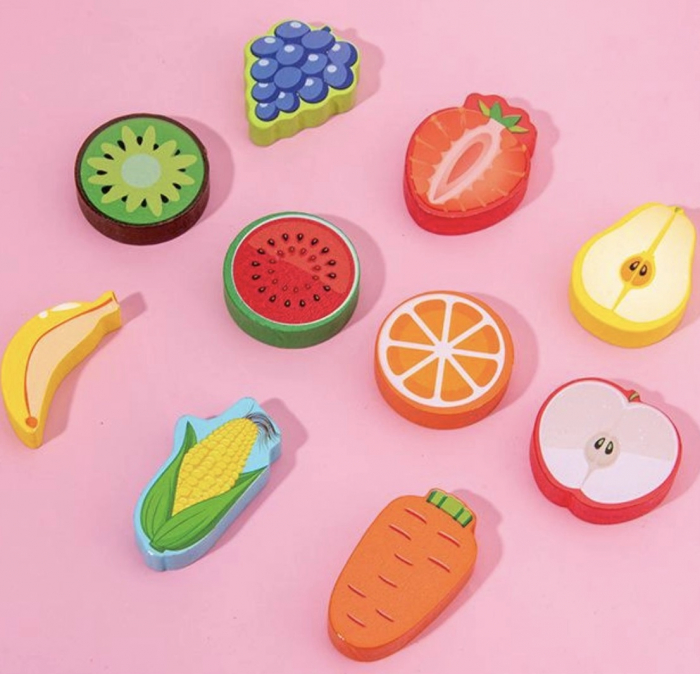 Joc educativ logaritmic Montessori din lemn in limba Romana 7 in 1, multicolor [7]