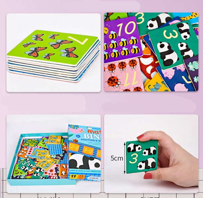 Joc educativ Matematic Bingo Simple Math, Invata adunari si scaderi [5]