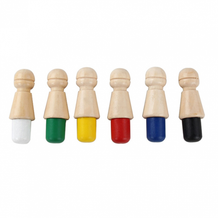 Joc Memorie si Sah din lemn 2 in 1, Memory Chess Pisica, multicolor [5]