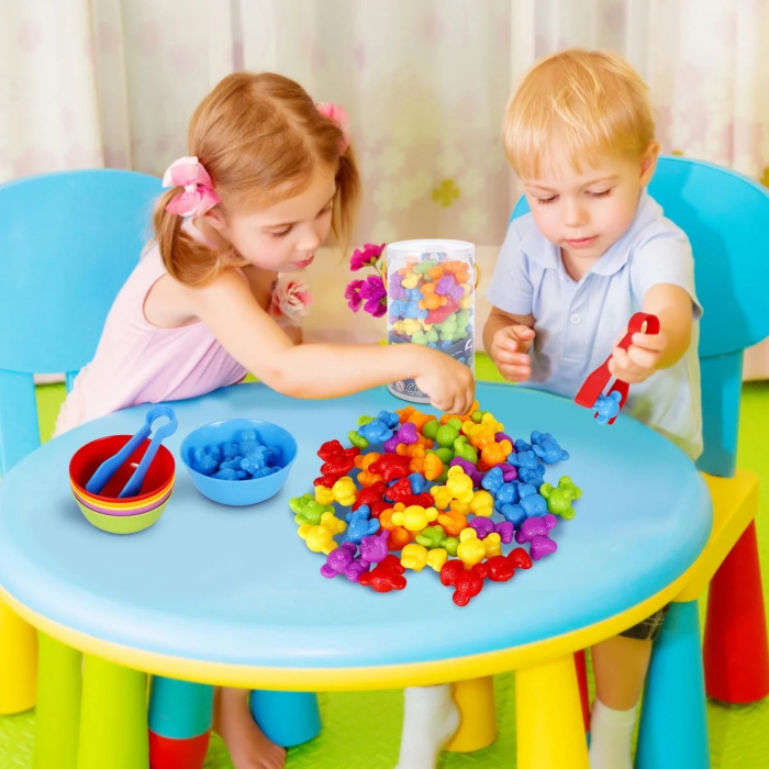 Joc sortare, clasificare culori si numarat Ursuleti, 56 piese, multicolor [2]