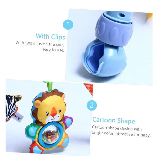 Jucarie Arcada bebe zornaitoare pentru patut/carucior, albastru [5]